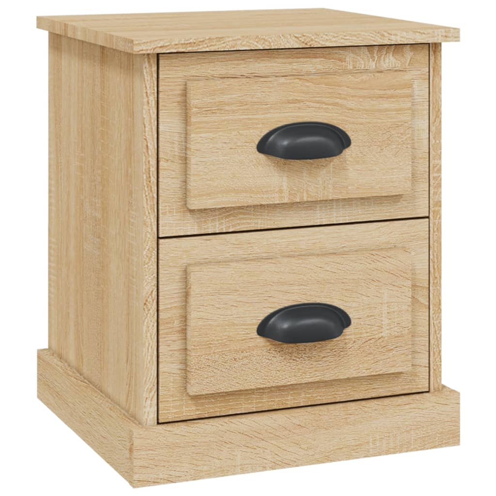 Vidaxl Mesita de Noche Madera Contrachapada 39x39x47,5 Cm Blanco