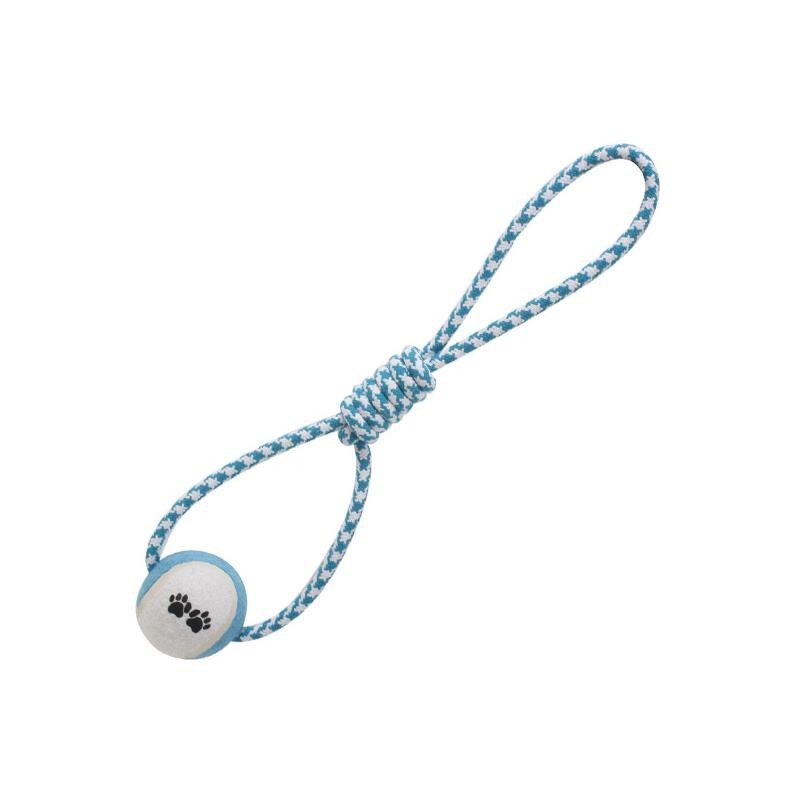 Juguete para perros Pelota con tirador azul 42 cm Arquivet