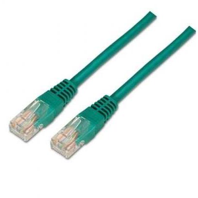 Cable de Red RJ45 UTP Aisens A133-0193 Cat.5e/ 50cm/ Verde