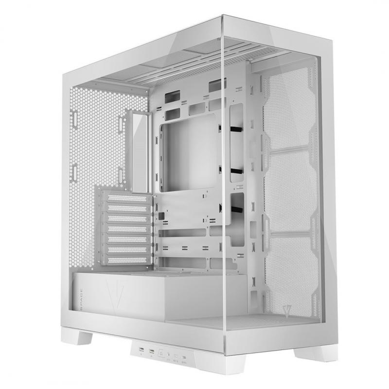 MODECOM Caja de ordenador Volcano SPACE MIDI USB 3.0 X 2 CYPE-C blanco