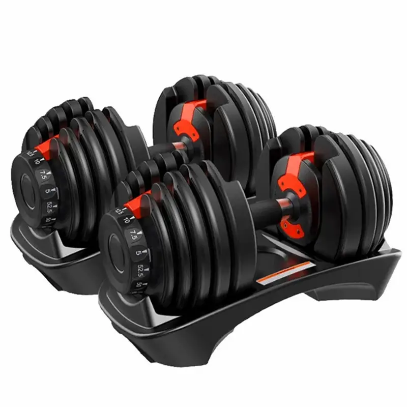 Mancuerna Ajustable 24 kg Gimnasio en Casa Dial Rápido Ejercicio Inteligente Fitness | Ajuste con Dial Rápido y Fácil | Equipo de Entrenamiento de Fuerza para Gimnasio en Casa que Ahorra Espacio Entrenamiento Corporal 24kg / 48kg (24, Kilogramos)