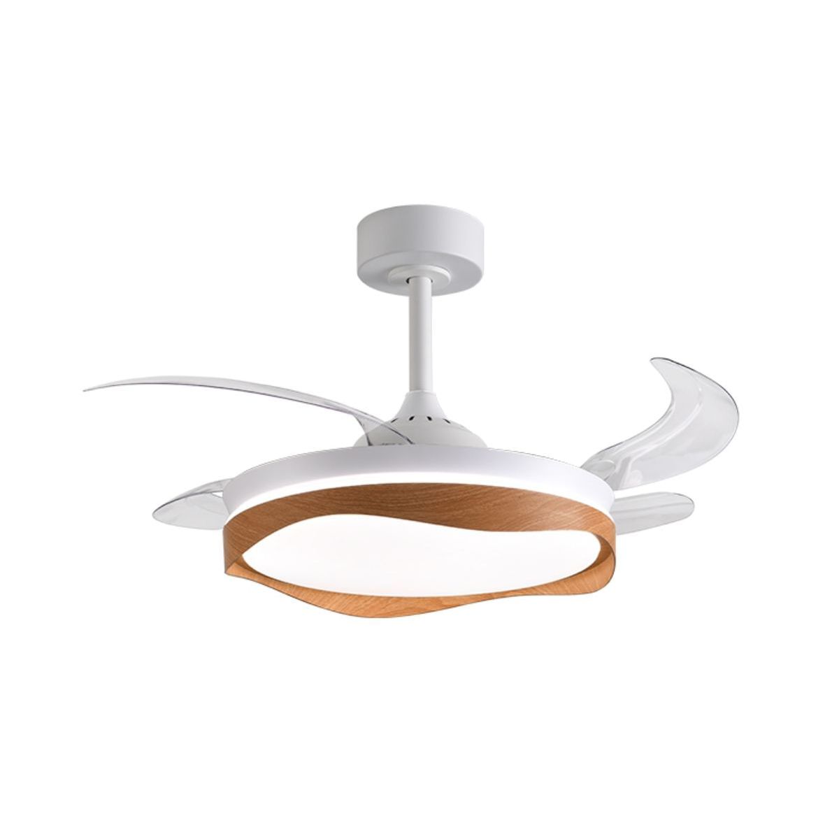 Ventilador de techo Olas Bel Air 72W 4 aspas retráctiles con luz LED Ø108 cm