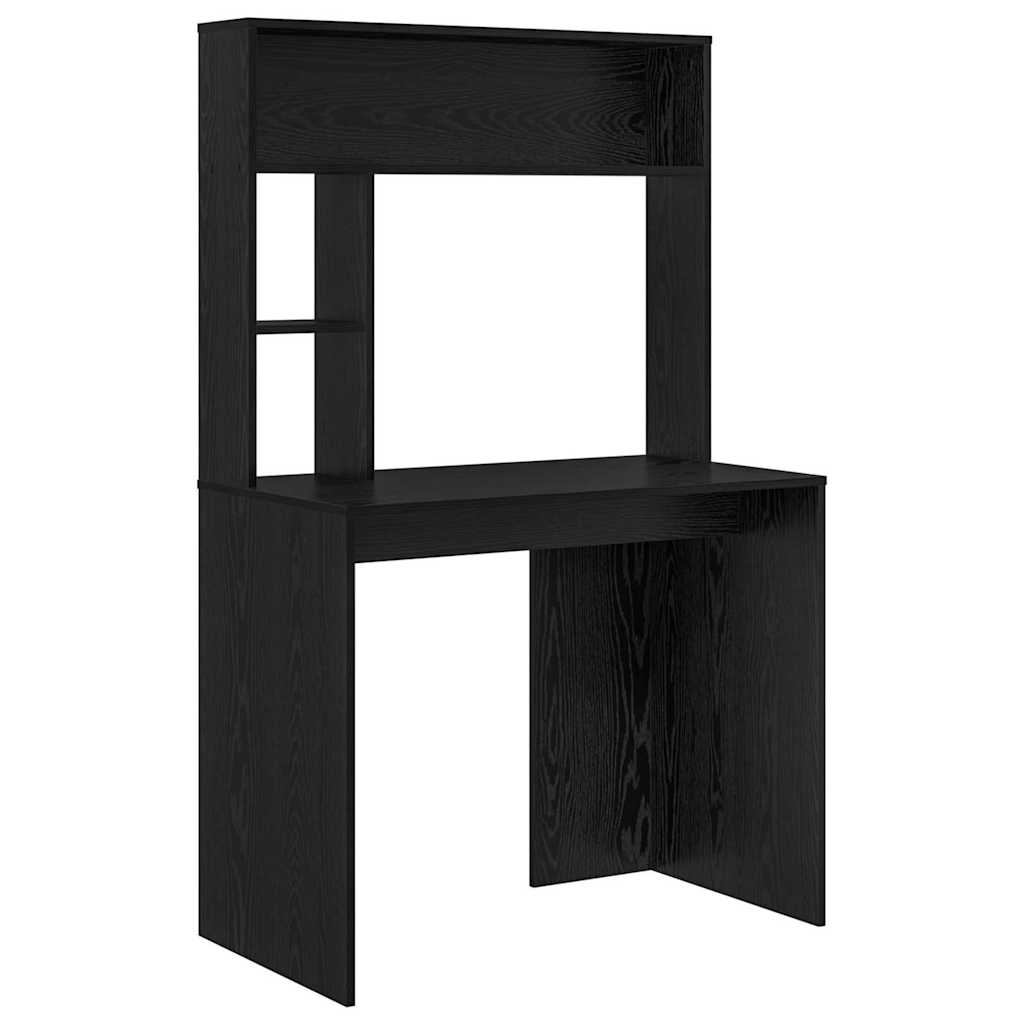 vidaXL Escritorio Roble Negro 91 x 50 x 149 cm Madera de ingeniería