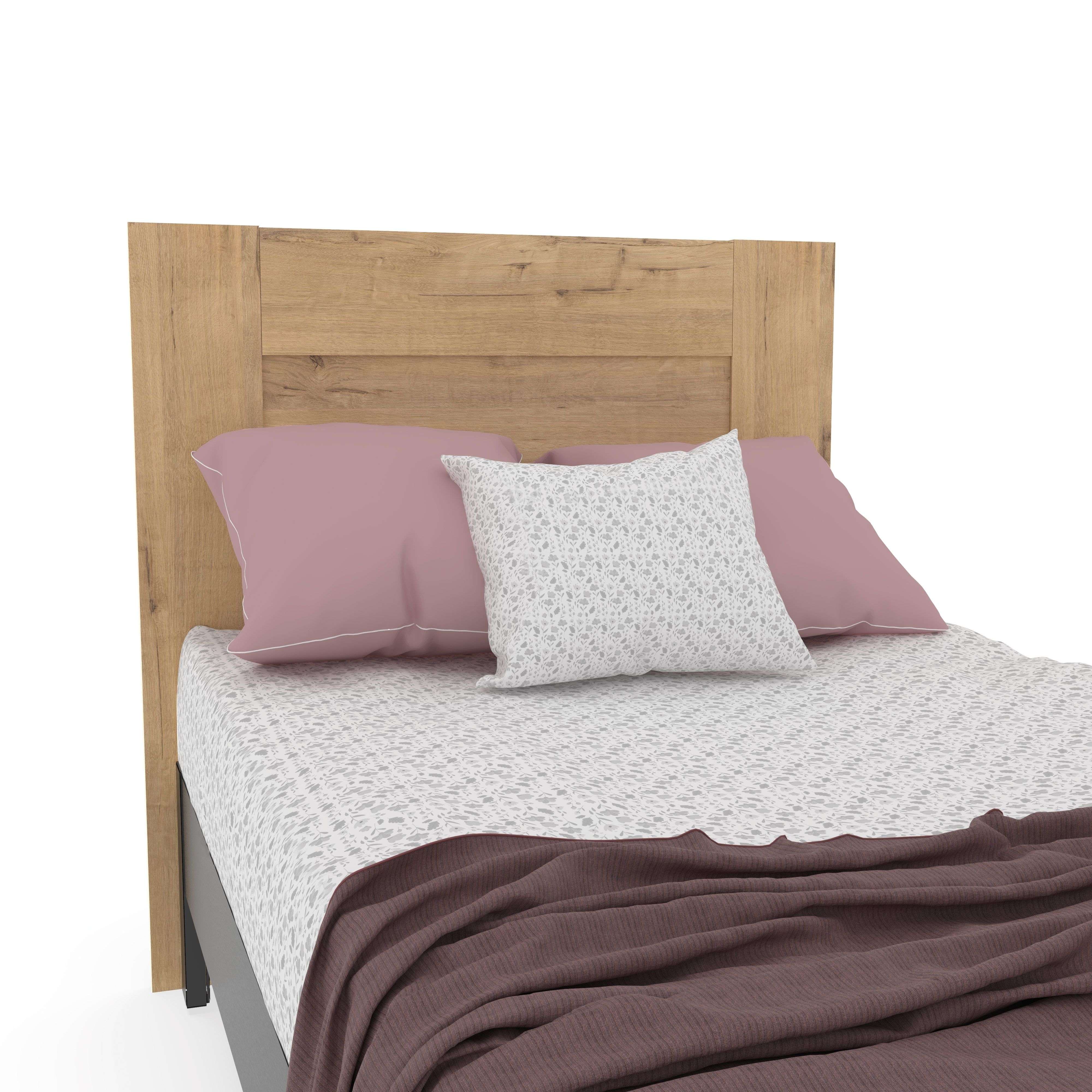 Miroytengo Cabecero de Cama Aroa 100 cm, Cabezal Dormitorio, Melamina Roble Gold
