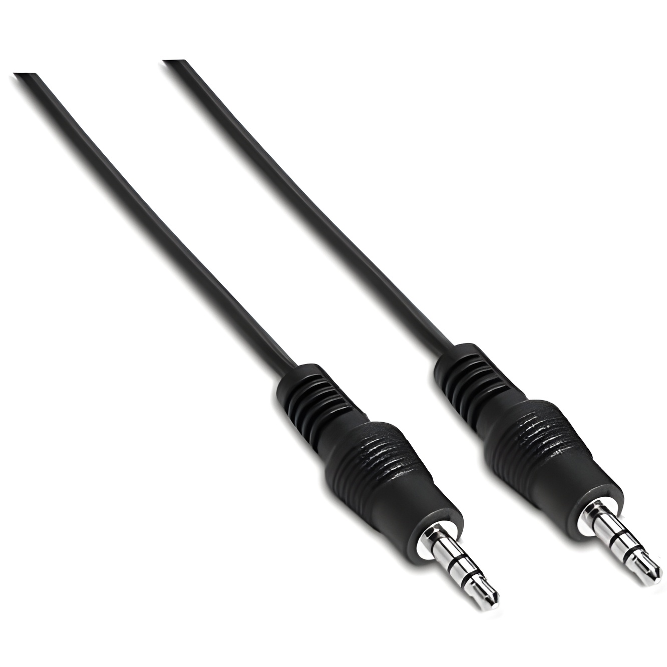 Cable estéreo aisens a128-0141/ jack 3.5 macho - jack 3.5 macho/ 30cm/ negro