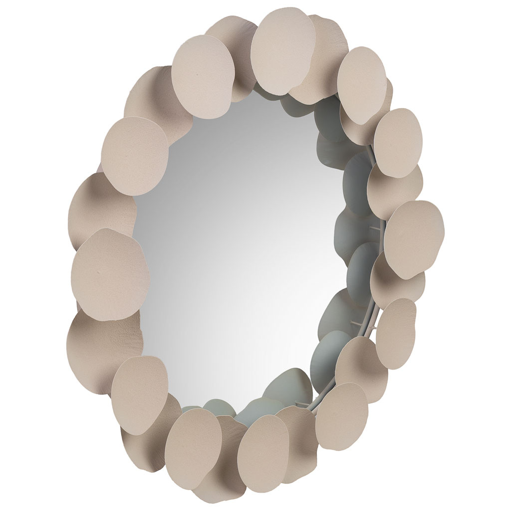 Wonderlust Deco - Espejo de pared de metal 85x85x7.5h cm Blanco 85x85x7.5h cm