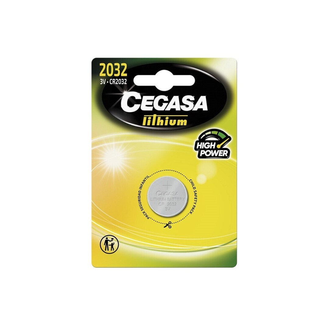 Pila Botón Litio CEGASA CR2032 3V High Power