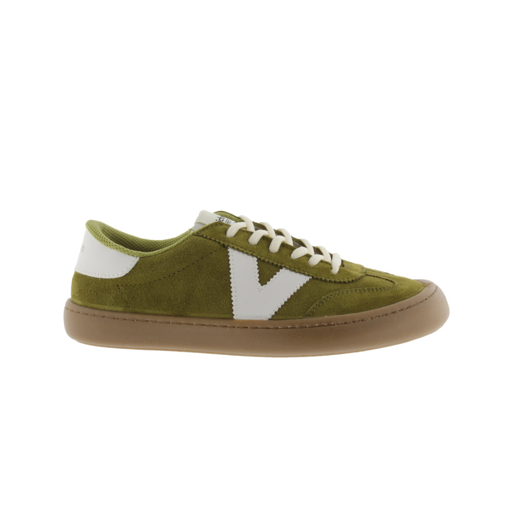 Victoria Olmo Zapatillas barefoot de serraje con piezas en contraste y suela caramelo 1186103