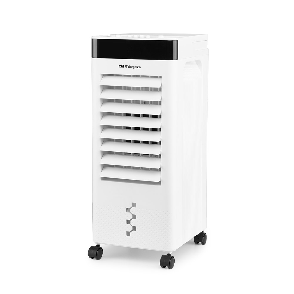Climatizador evaporativo 3 en 1 Orbegozo AIR 36, climatizador, purificador de aire y humidificador, 3 velocidades, depósito de 6 litros, ruedas pivotantes, filtro extraíble, 65 W