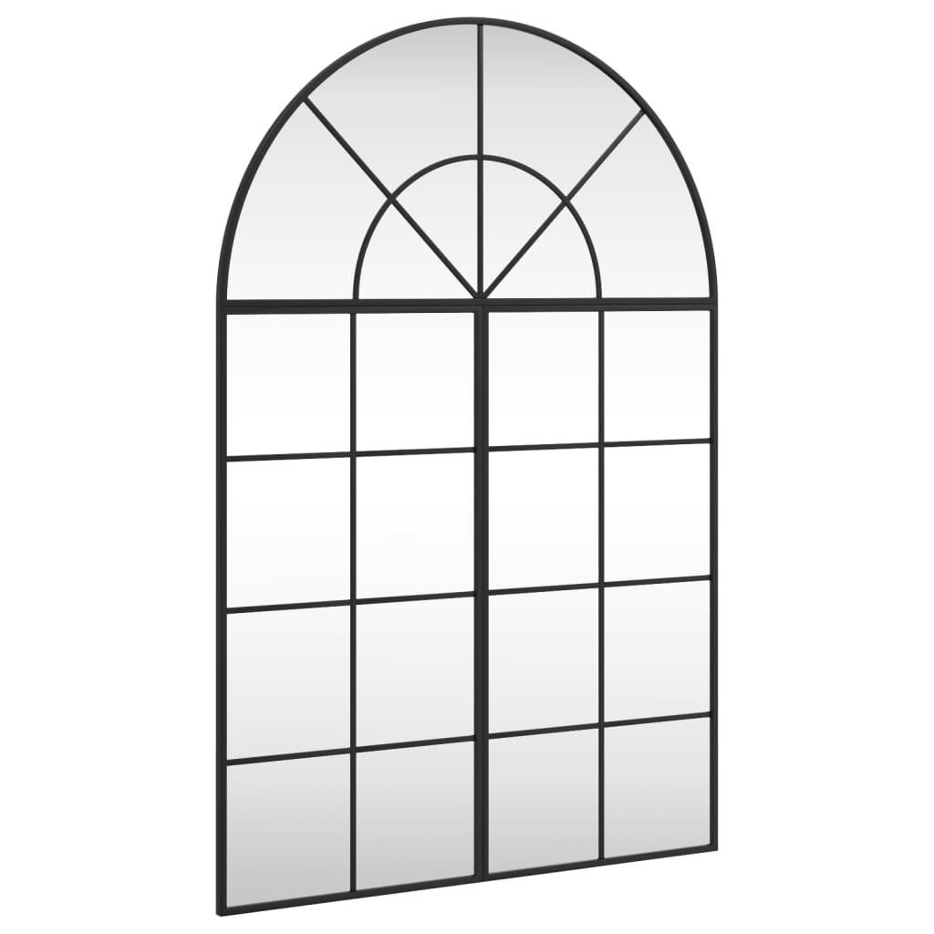 vidaXL Espejo de Pared Arco Decoración de Pared para Salón Pasillo Hierro Negro Dimensiones 60 x 70 cm,  60 x 90 cm,  80 x 80 cm y mas