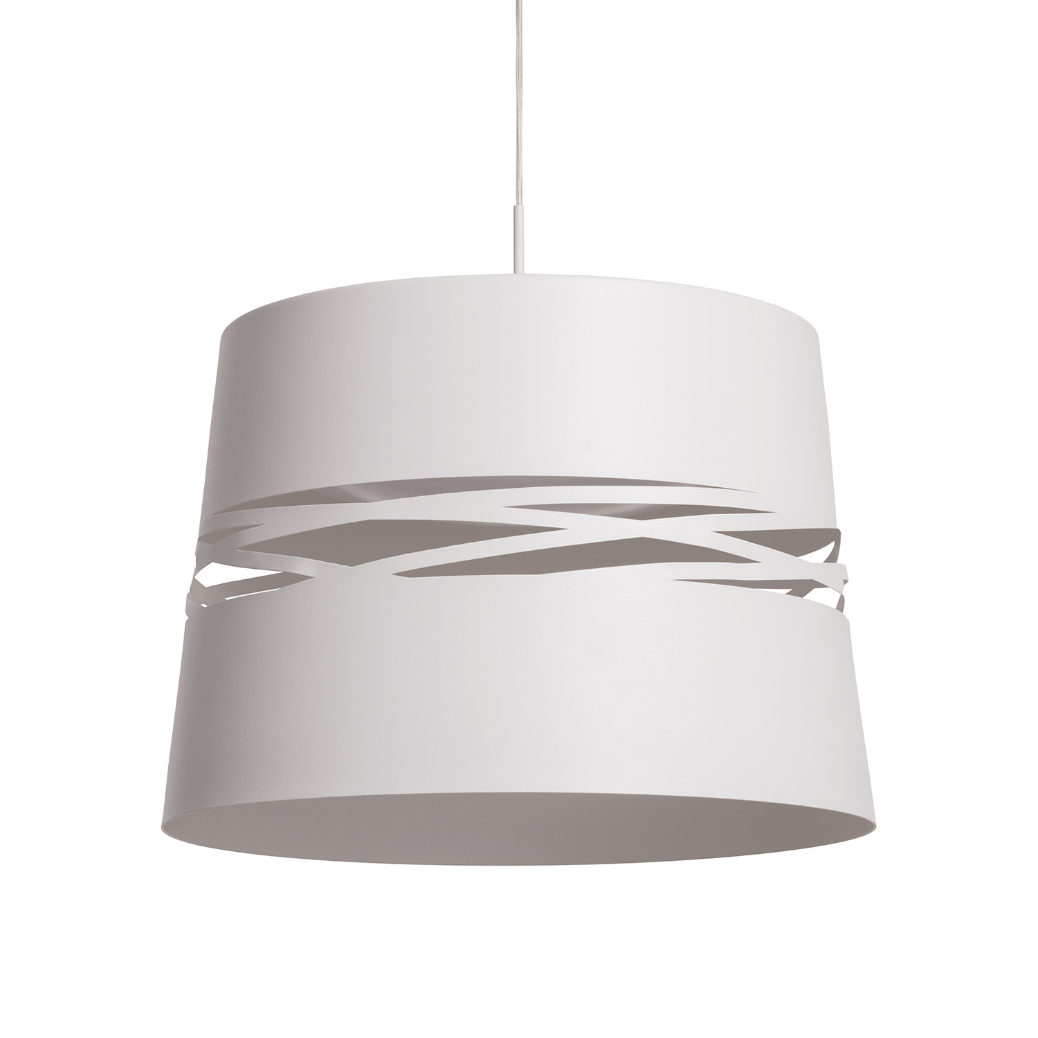 Ledkia Lámpara Colgante LED 28W Metal Kerta Blanco Mate