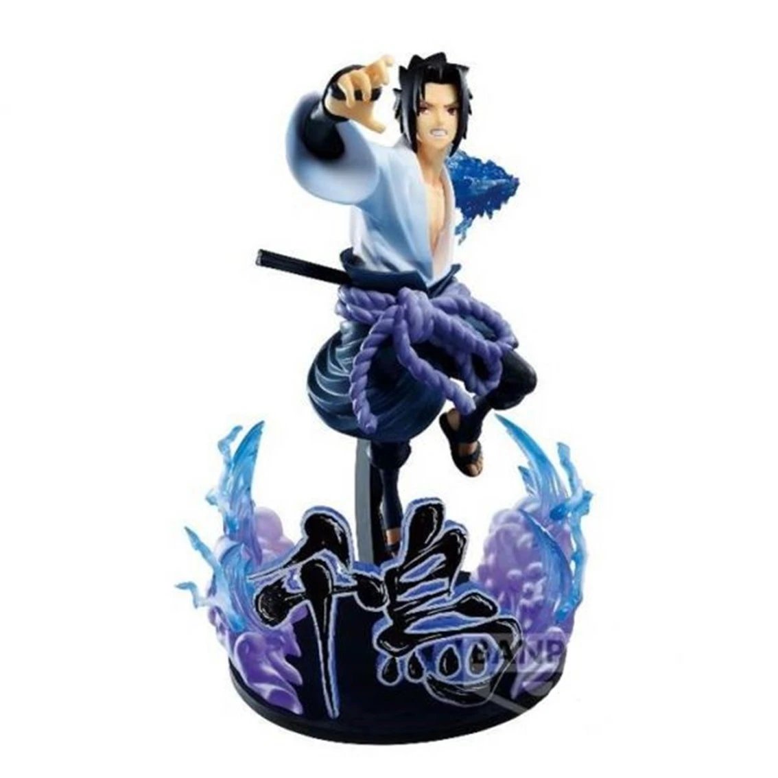 Banpresto - Figura coleccionable Sasuke Uchiha Naruto Shippuden Vibration Stars BP88001 de PVC y ABS, 20 cm, con base exposición para coleccionistas