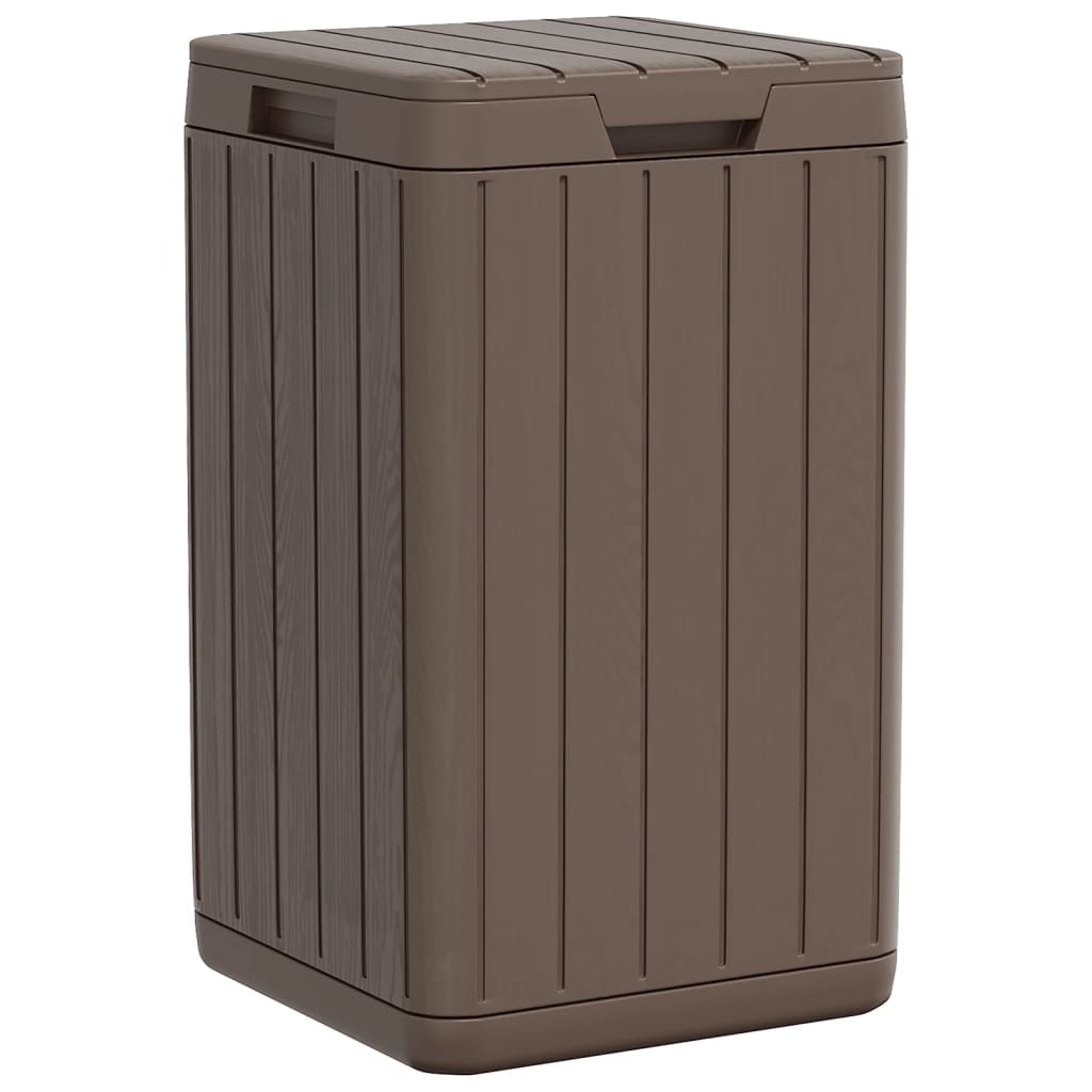 vidaXL Cubo de Basura de Exterior Papelera Contenedor Residuos Jardín PP Color Gris,  Antracita,  Marrón y mas