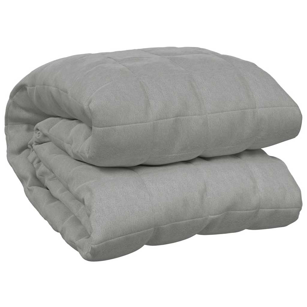 vidaXL Manta con peso tela gris 220x235 cm 11 kg