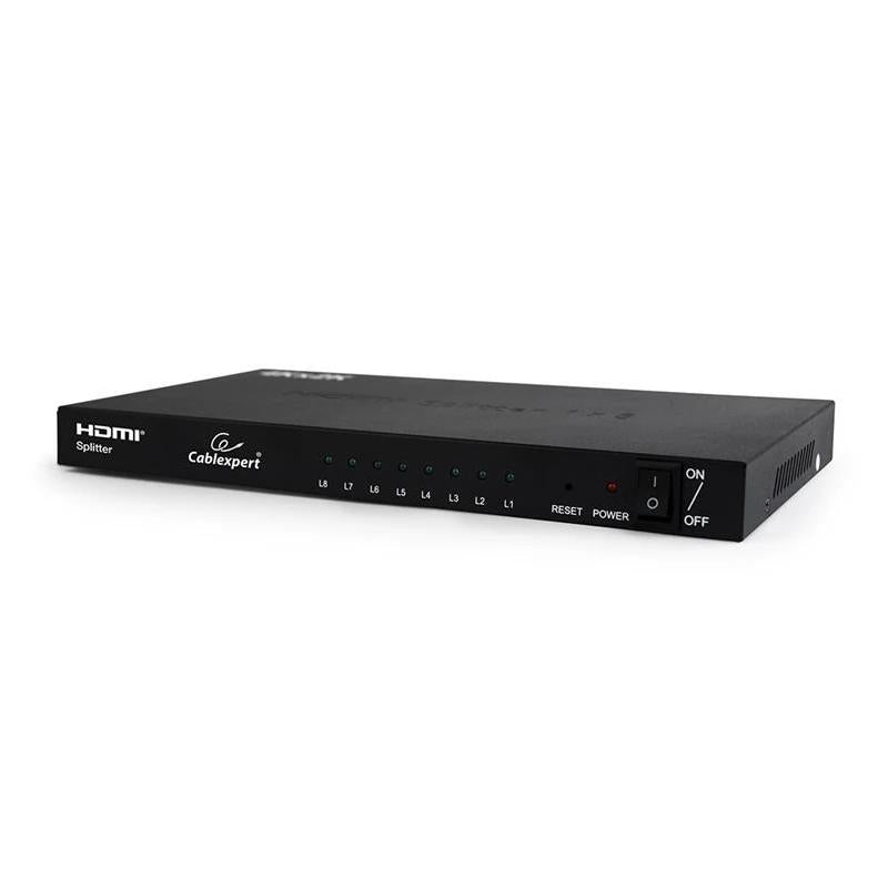 Splitter HDMI Gembird DSP-8PH4-03 8 salidas Full HD 3D Acero Negro