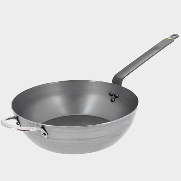 Sartén Profunda de Hierro Natural sin Recubrimientos Químicos de De Buyer, Ideal para Freír y Gratinar
