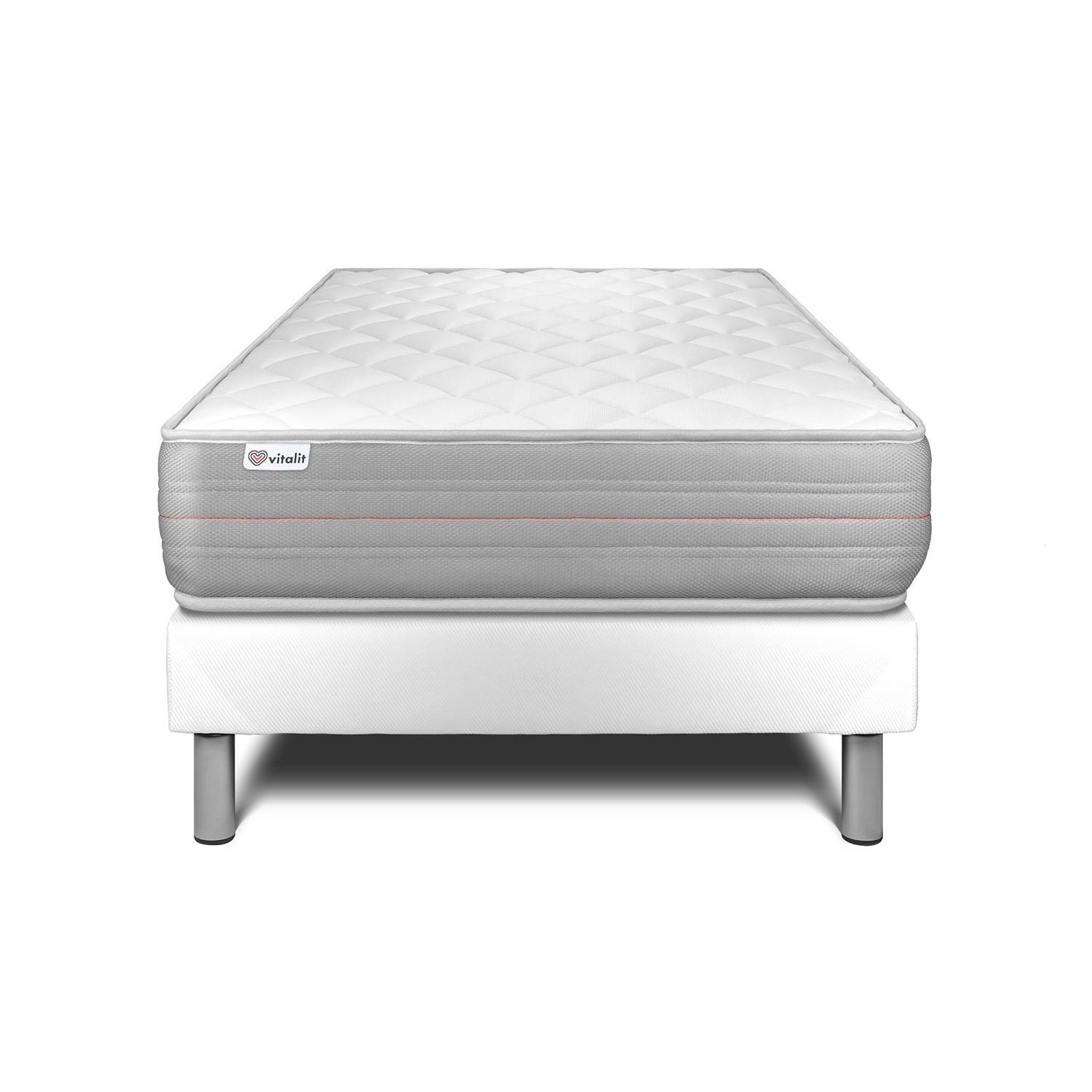 Conjunto VITALMEMO 120 x 200 cm somier Kit blanco