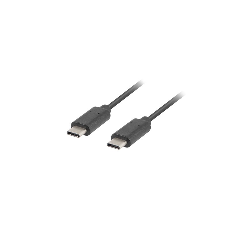 Lanberg - CA-CMCM-10CU-0010-BK cable USB USB 2.0 1 m USB C Negro CA-CMCM-10CU-0010-BK