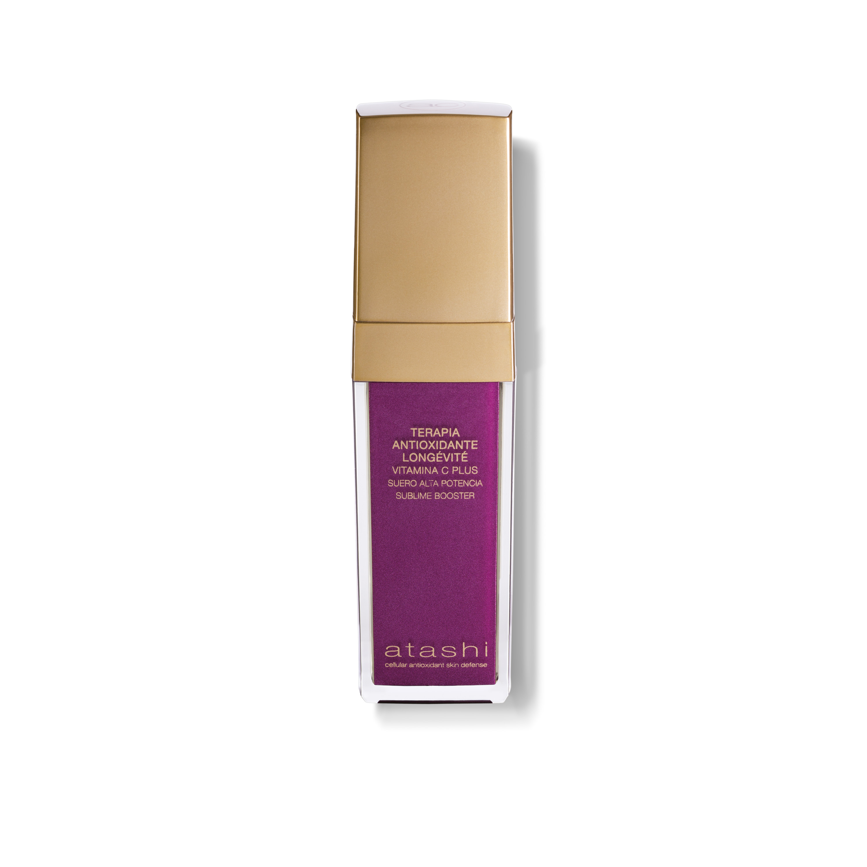 Atashi Antioxidante Suero Alta Eficacia Sublime Booster | Ilumina la Piel, Disminuye Arrugas, Protege y Calma las rojeces | Sérum Efecto inmediato | Con Vitamina C Plus | 30ml