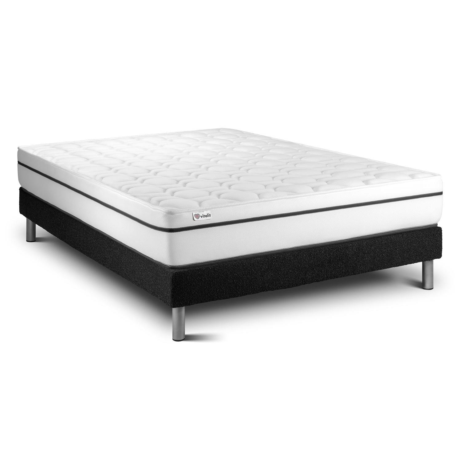 Conjunto VITAL SPA 200 x 200 cm somier Kit negro