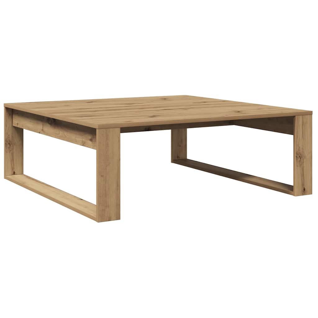 vidaXL Mesa de centro madera de ingeniería roble artisan 100x100x35 cm