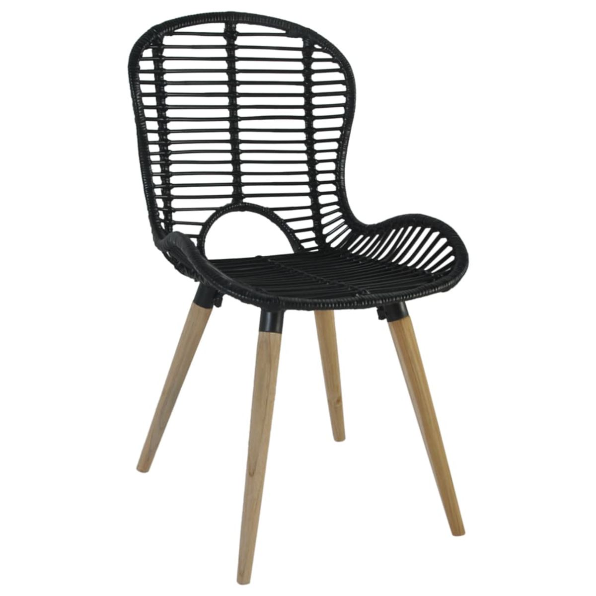 Pack de 4 sillas de comedor Oreo ratán 85x48x64 cm