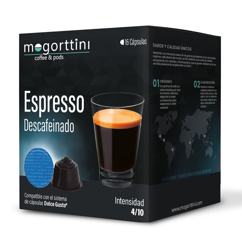 Mogorttini - Descafeinado Expresso Mogorttini  16 cápsulas compatible Dolce Gusto 8436583660492