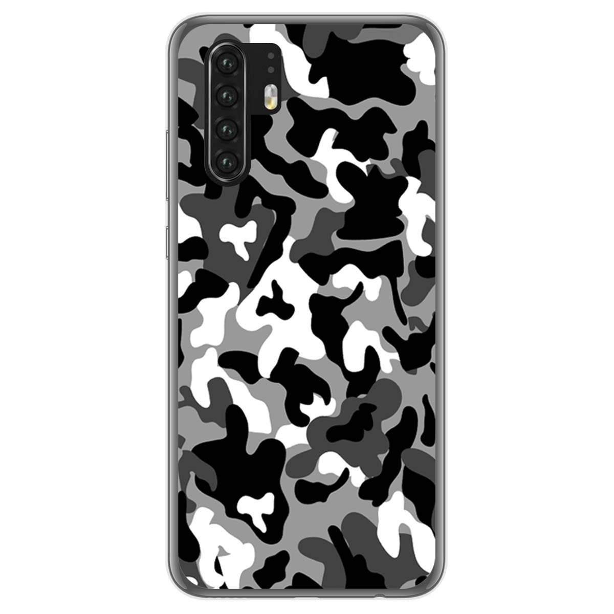 Tumundosmartphone Funda Gel Tpu para Huawei P30 Pro diseño Snow Camuflaje Dibujos