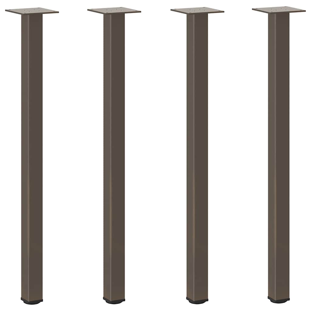 vidaXL Patas para consola (4 unidades) 72-74 cm, acero