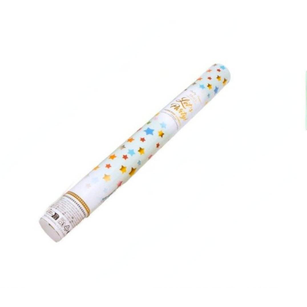Conjunto de 6/ 12 cañones de Confeti con forma de Estrella ideal para Bodas y cumpleaños.