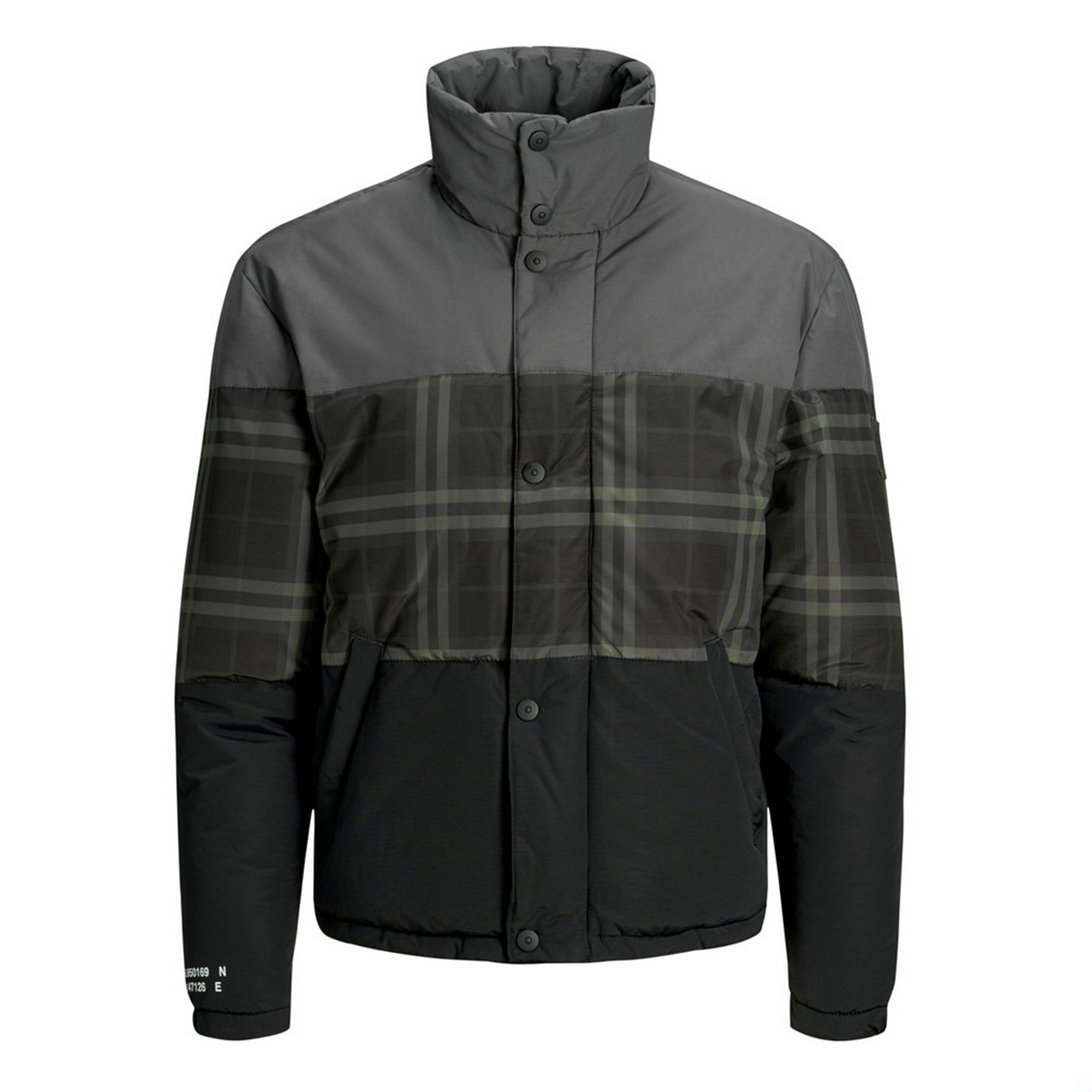 JACK&JONES Hombre Anorak Chaqueta Cazadora Parka Abrigo cuadros 22364