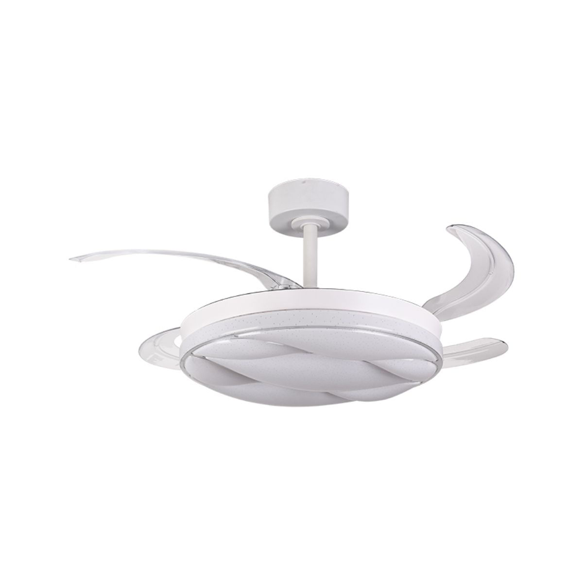 Ventilador de techo Karnak Bel Air 72W 4 aspas retráctiles blanco Ø108 cm