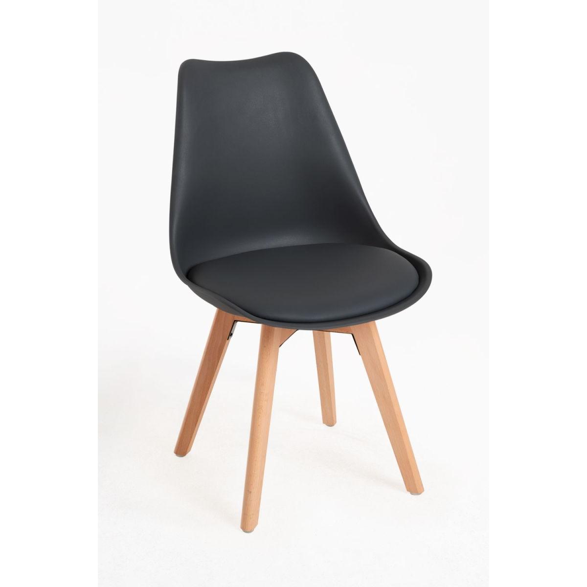 Regalos Miguel - Packs Sillas Comedor - Pack 2 Sillas Synk Basic - Negro