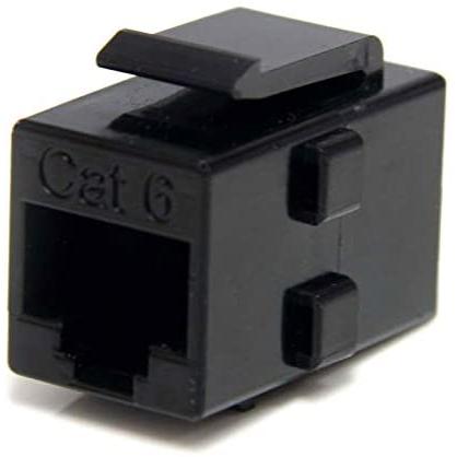 Startech.com caja de empalme acoplador keystone cable cat5 ethernet utp - 2x hembra rj45 - negro,garantia lifetime
