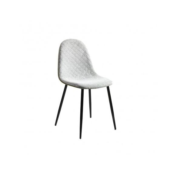 Momma Home - Set de 2 Sillas Richmond - Verde Claro/Oscuro - Ecopiel/Tela - 45x53x87cm - Comedor/salón