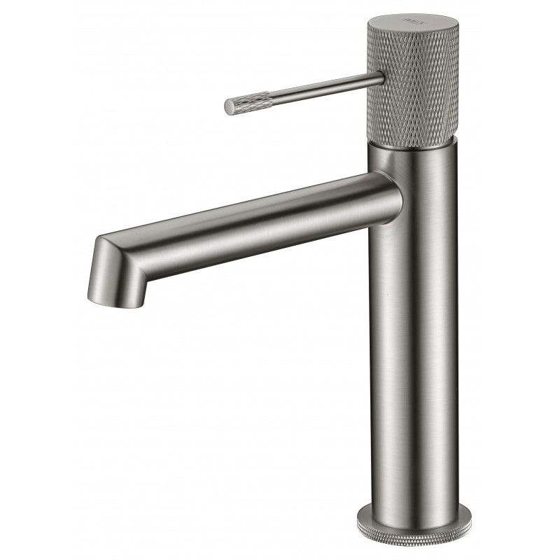Imex Line BDD038-1NQ grifo monomando para lavabo con cartucho cerámico color níquel cepillado