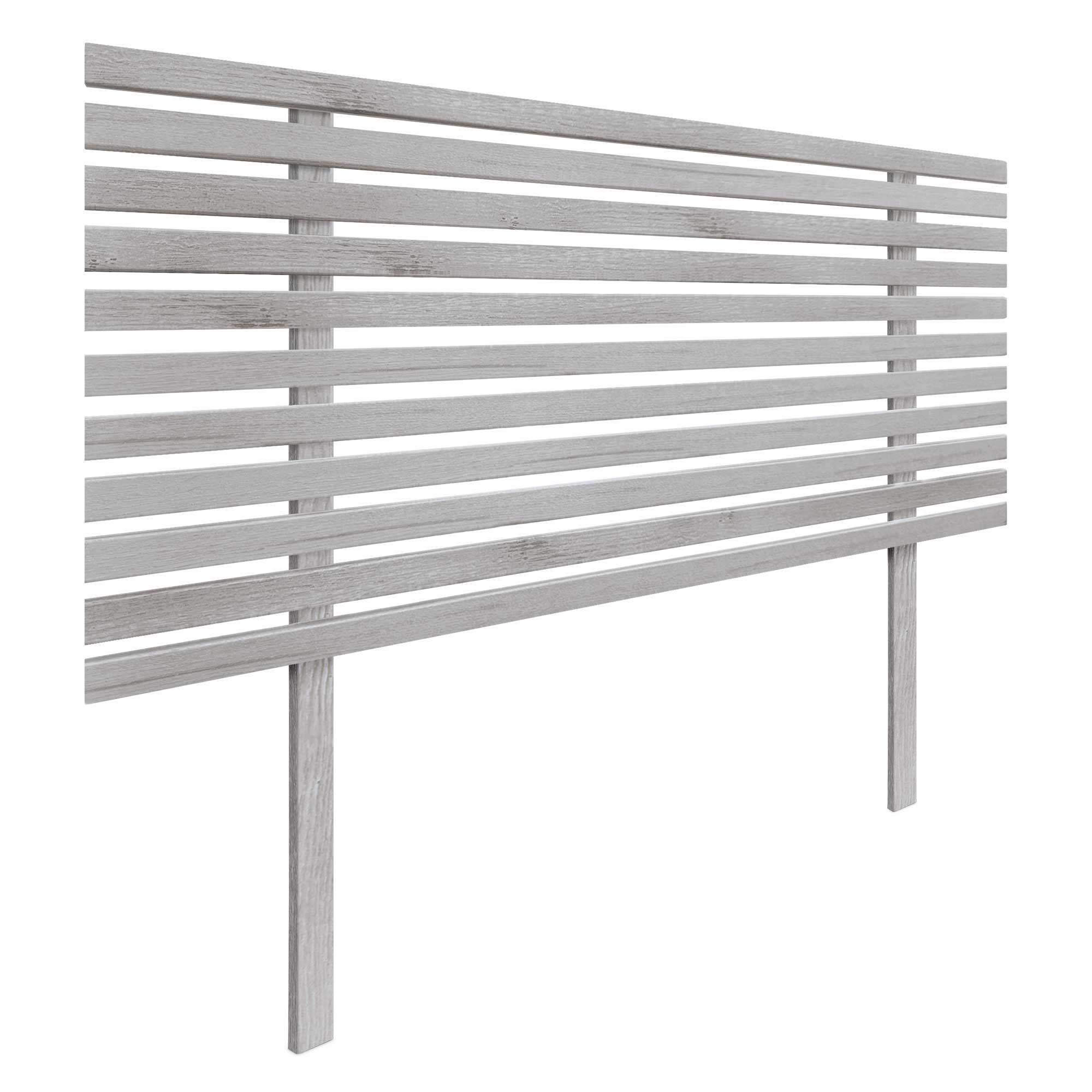 DHOME Cabecero de Madera reciclada DM Estilo Japones con Patas Cama Palets Herrajes incluidos