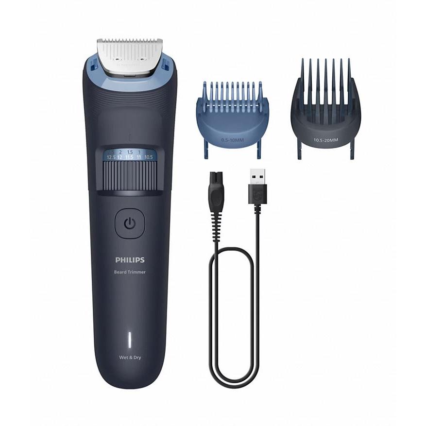 Philips Recortador de Barba Serie 3000 - BT3665/15 Arreglo de barba con cuchillas totalmente metálicas