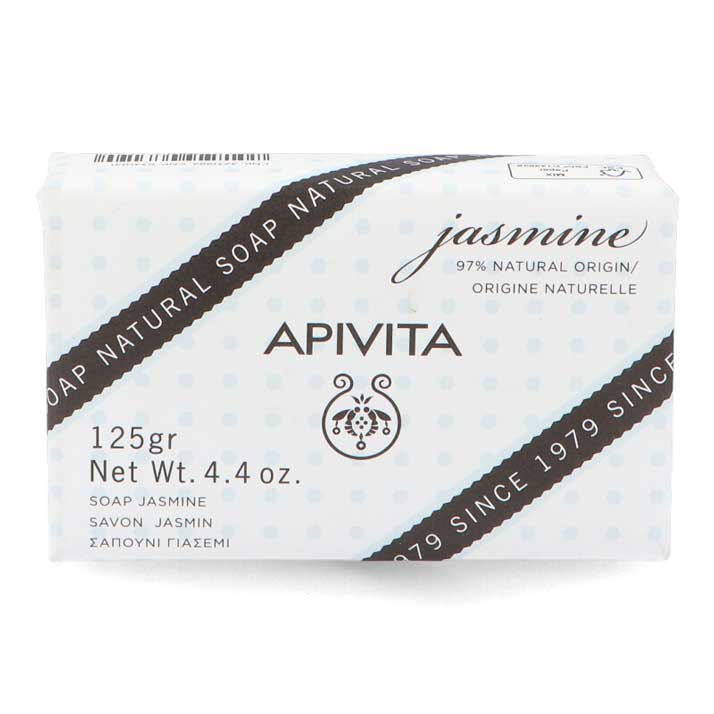 Apivita Jabón Natural Con Jazmín 125 Gr - Limpia y Hidrata la Piel - Aroma Relajante