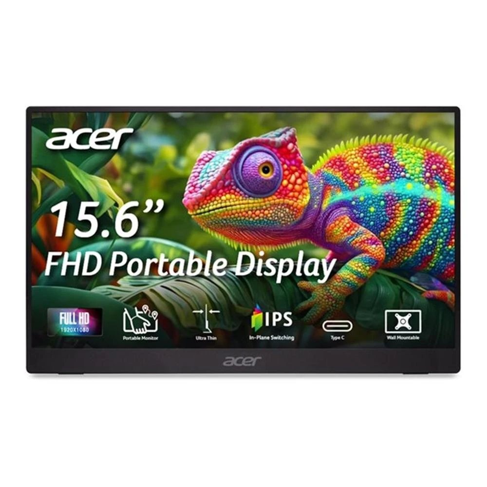 Monitor Hogar y Multimedia IPS Acer 15,6" Full HD UM.ZP1EE.101  | 60hz, 4 ms (gris a gris), 16:9