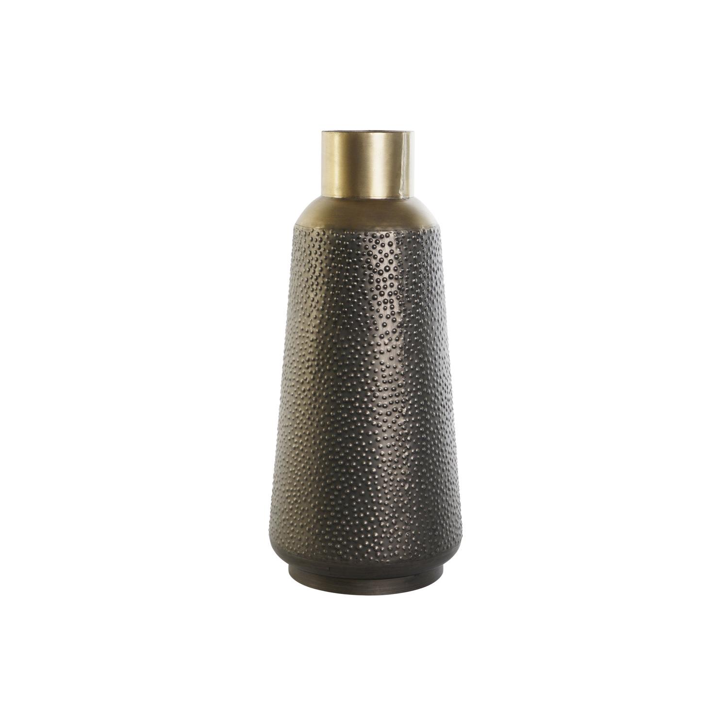 JARRON METAL 25X25X56,5 GRIS OSCURO JR208117