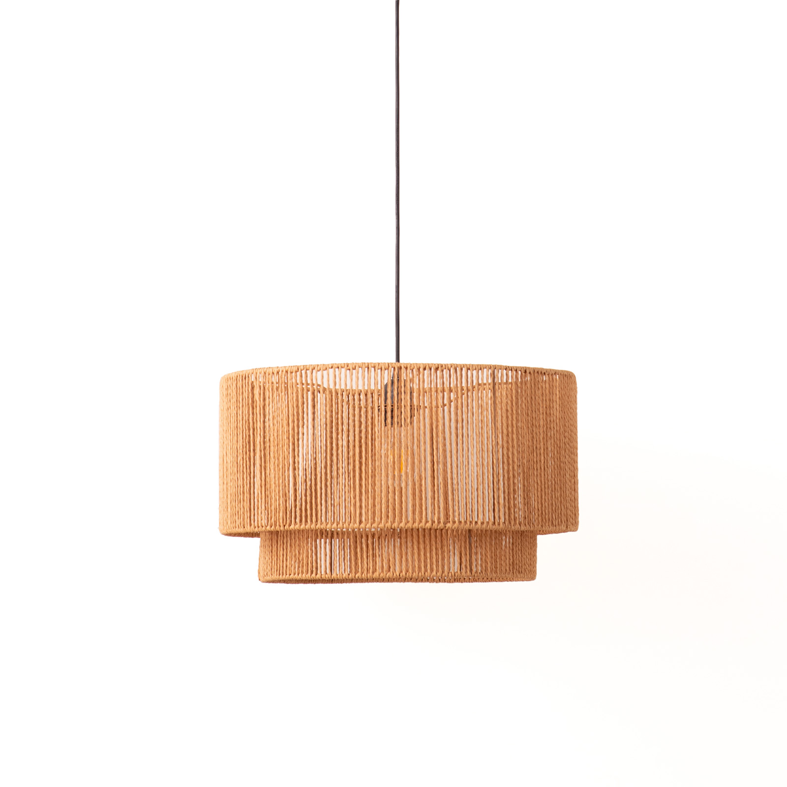Lámpara Colgante de Cuerda de Yute "YUNA" – Estilo Nórdico, E27, Ø450mm