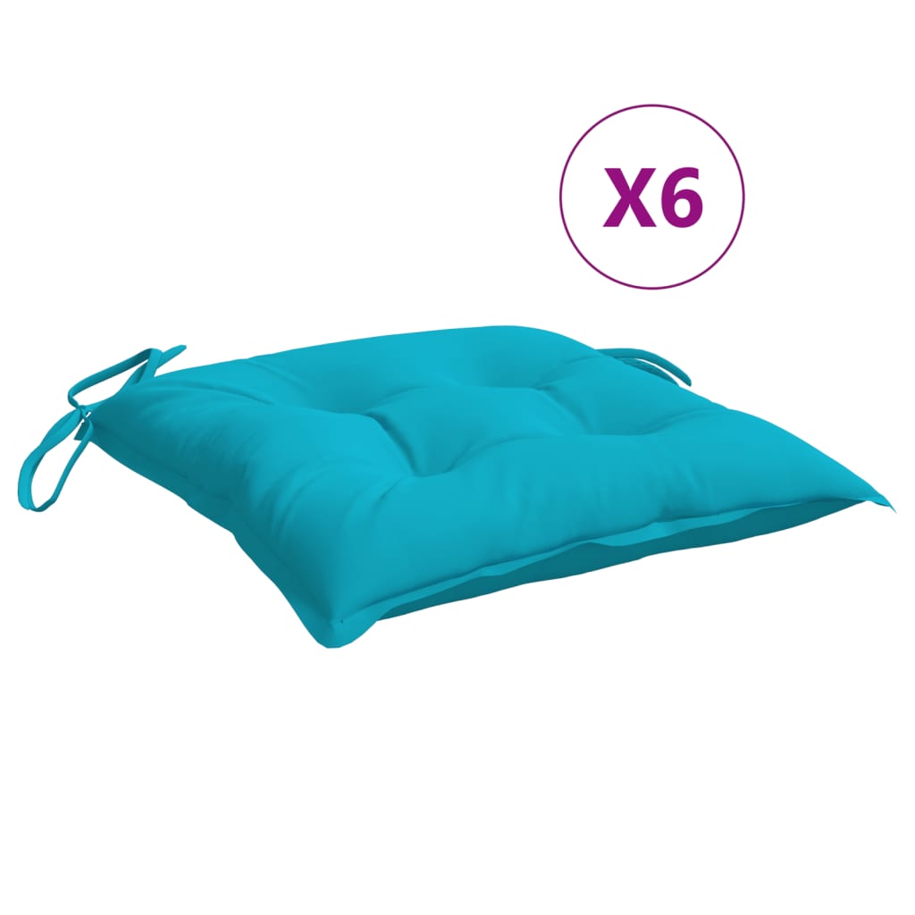 Vidaxl Cojines para Silla 6 Uds Tela 40x40x7 Cm - Negro y Blanco, Verde y Rosa, Blanco y Verde