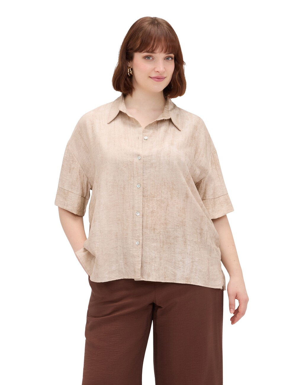 Fiorella Rubino - Camisa boxy en mezcla de viscosa