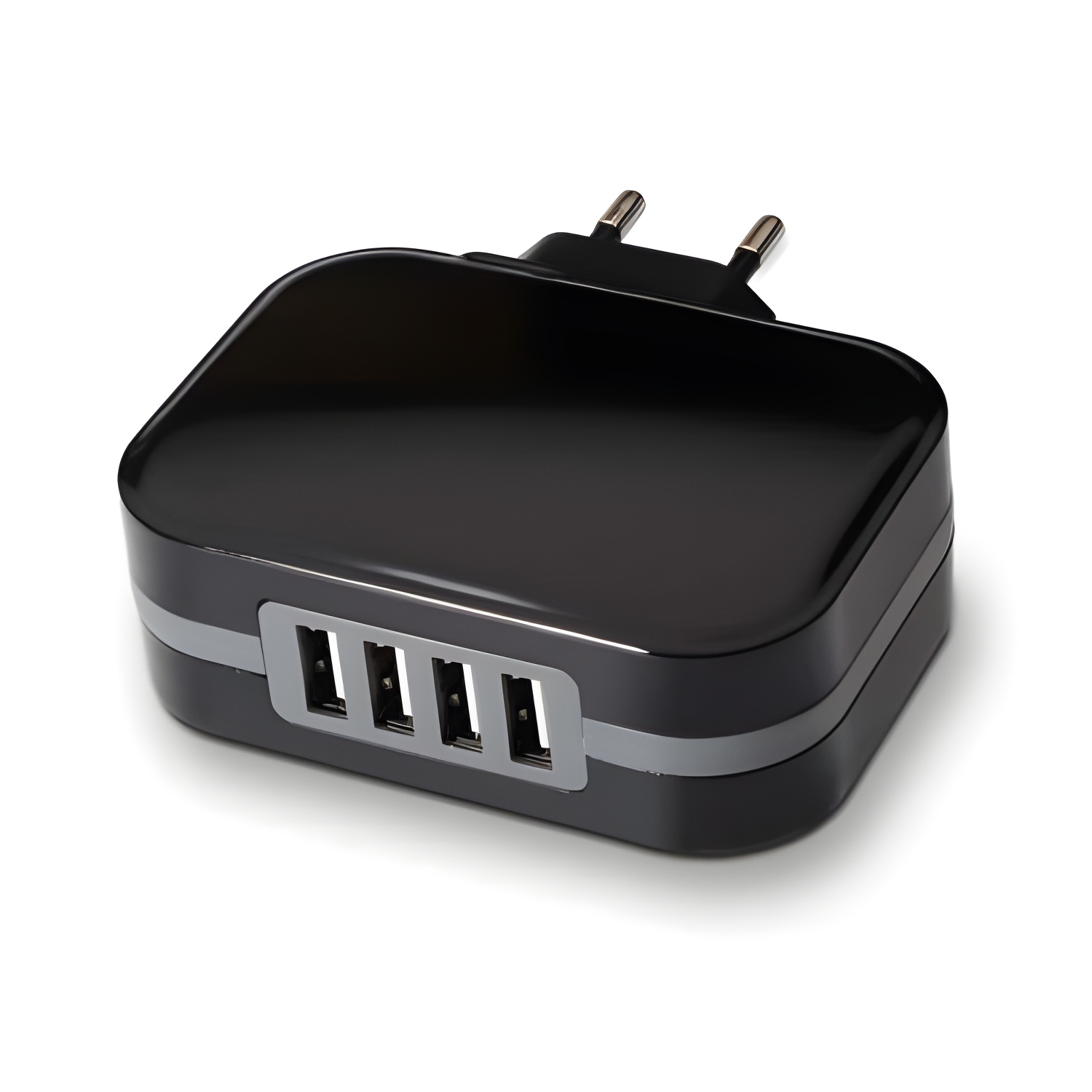 Cargador USB Inteligente Tooq de 4 Puertos para Dispositivos Móviles