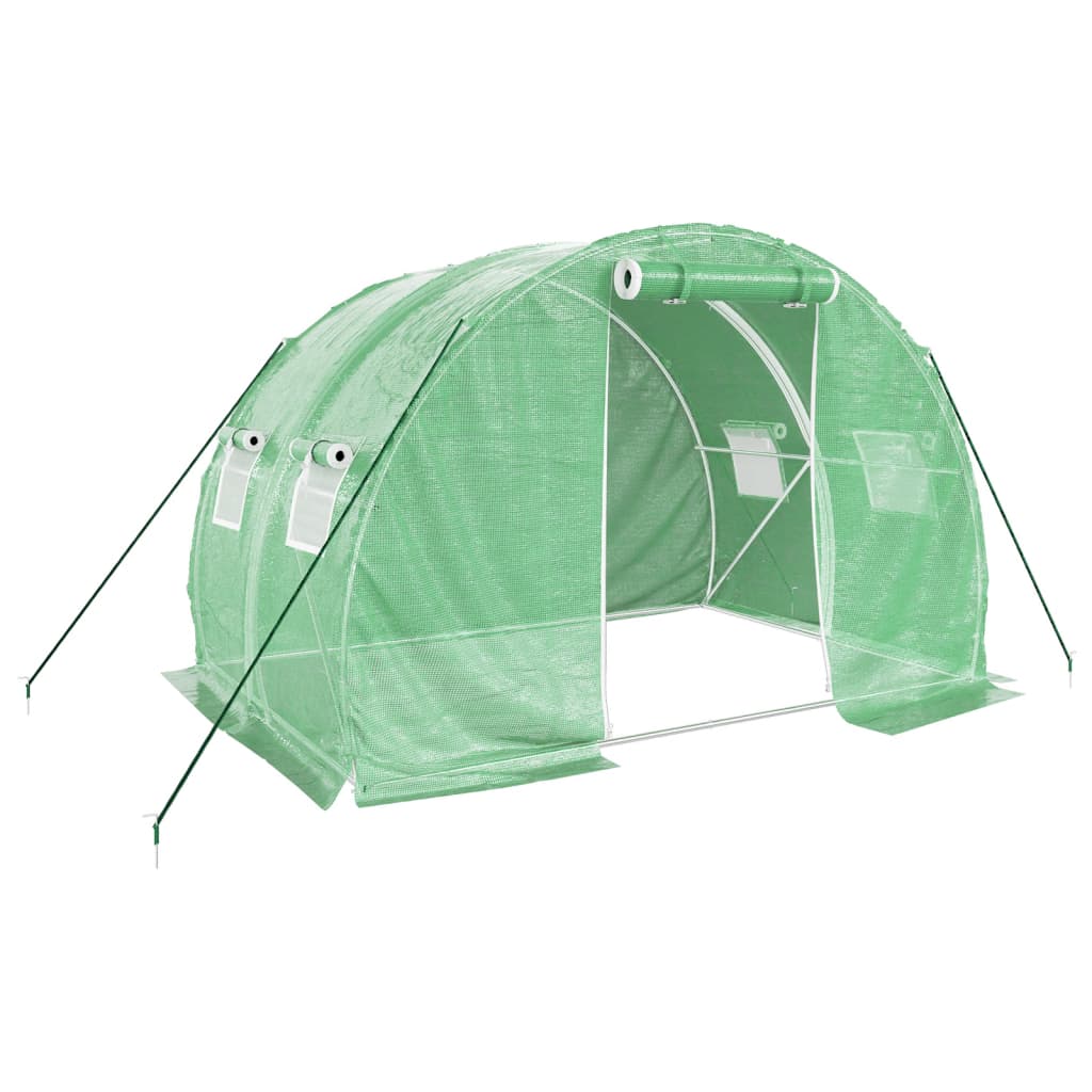 vidaXL Invernadero con estructura de acero verde Multitalles