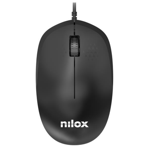 Nilox MOUSB1012 ratón Oficina USB tipo A Óptico 1200 DPI