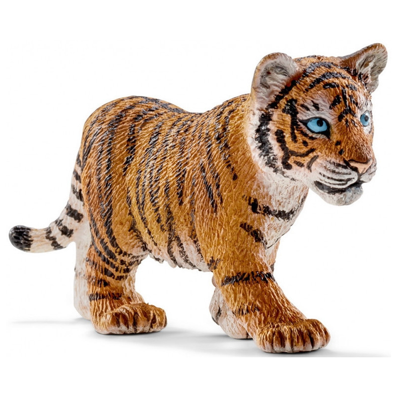 Figura de Tigre Schleich - Cachorro de Tigre Siberiano Realista - Ideal para Regalo