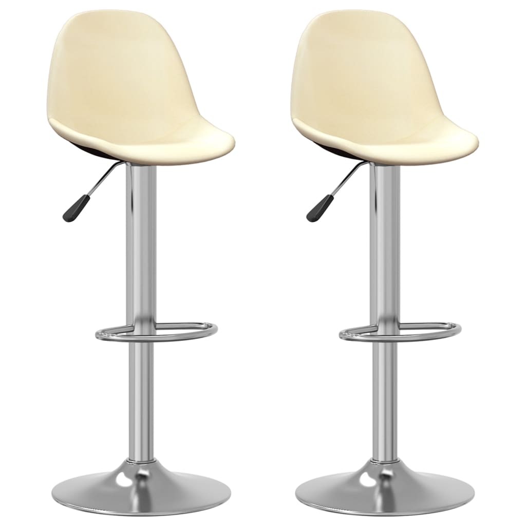 vidaXL Taburetes de cocina 2 unidades tela en color Crema/Gris/Marrón y más | cómodas modernas ergonómicas para comedor cocina salón hogar