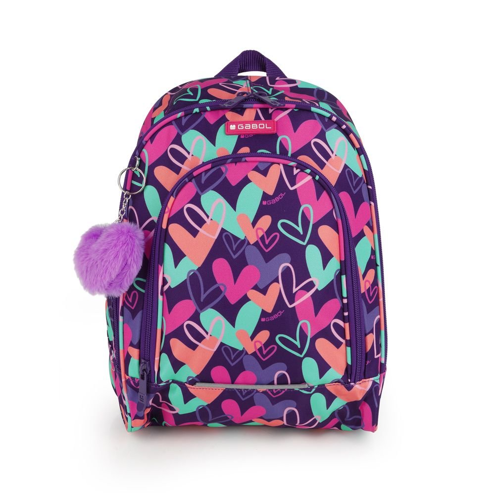 GABOL MOCHILA INFANTIL 34X27 CON POMPON KOKORO KOKORO 9x34x27 Cms.